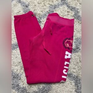 VINTAGE PINK Victoria's Secret Fuchsia Joggers WITH Zippers